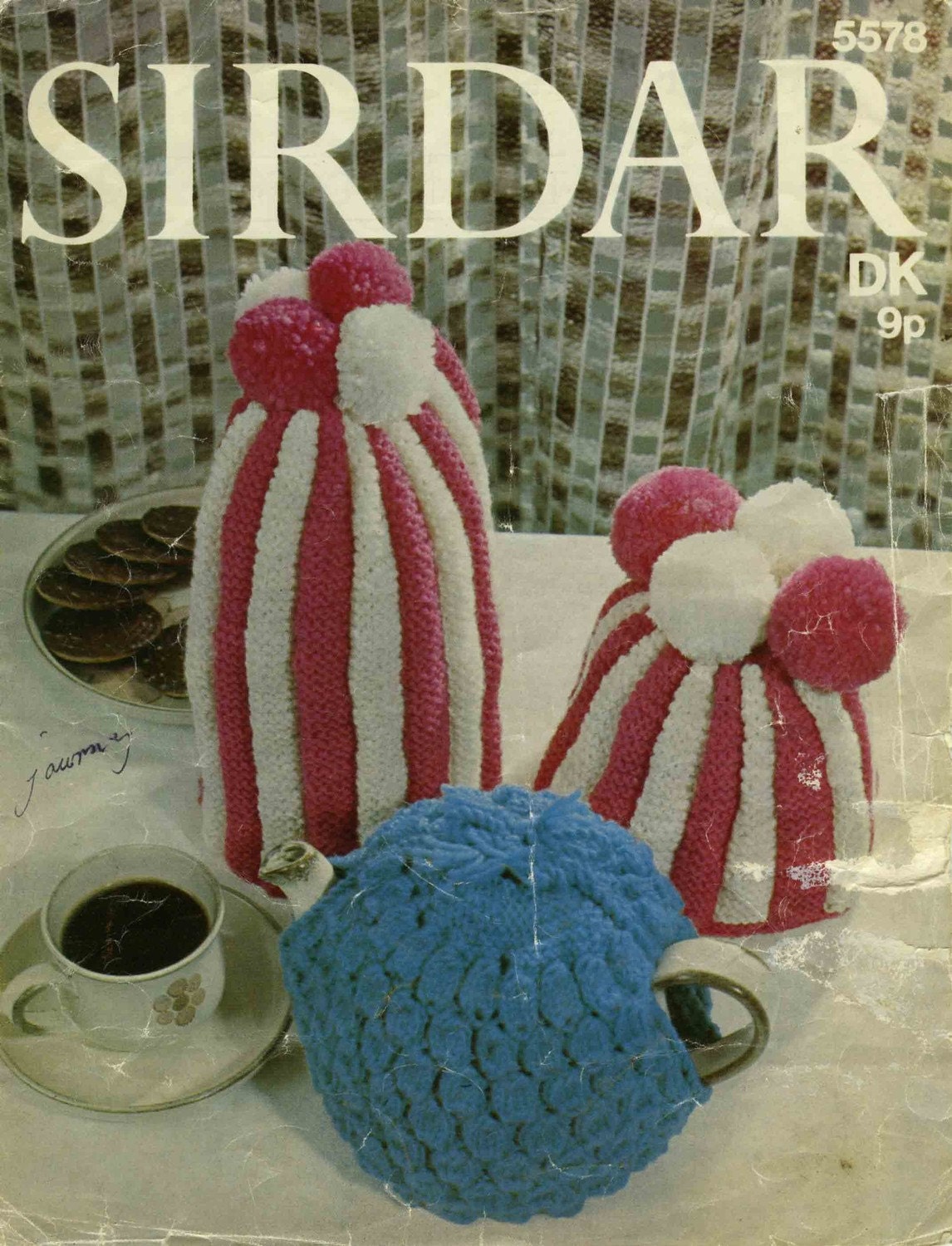 Tea, Coffee, and Egg Cosy, (you will get both patterns), DK, 70s Knitting Pattern, Sirdar 5578 & Bellmans 416